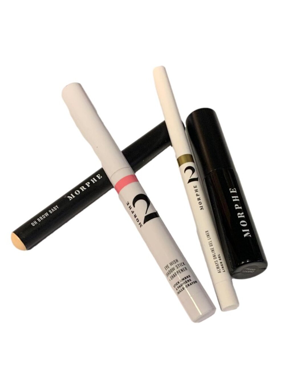 Morphe 4 Piece Eye Set Gel Liner, Shadow Stick, Brow Gel & Highlighter